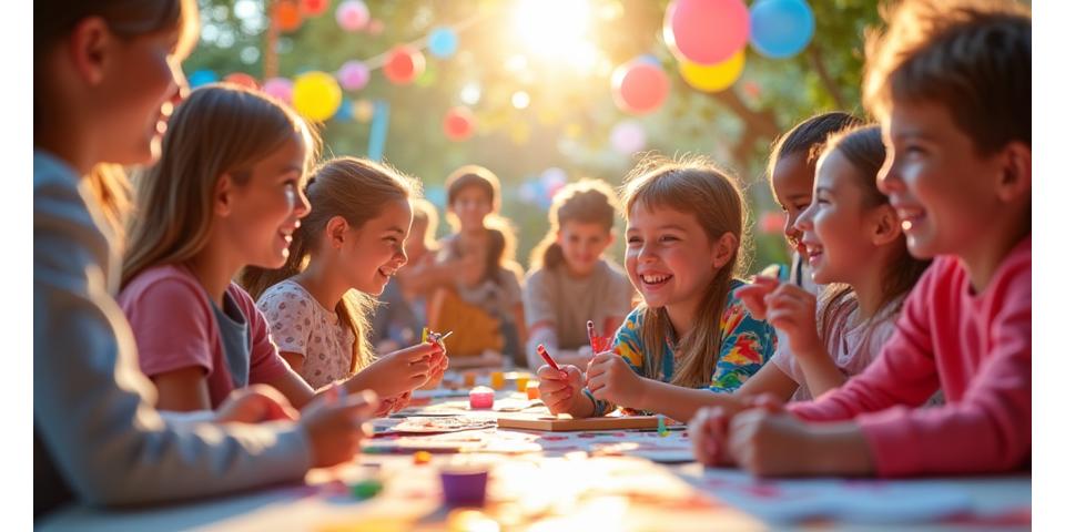 Eventos infantiles y celebraciones creativas con actividades lúdicas